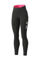 ALÉ Pantaloni de ciclism lungi fără bretele - WINTER LADY - negru