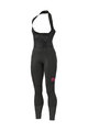 ALÉ Pantaloni de ciclism lungi cu bretele - FUTURE LADY WINTER - roz/negru