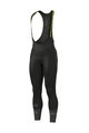 ALÉ Pantaloni de ciclism lungi cu bretele - NORDIC THERMOWIND - negru
