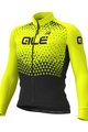 ALÉ Tricou de cilism pentru iarnă cu mânecă lungă - SUMMIT WINTER - negru/galben