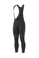 ALÉ Pantaloni de ciclism lungi cu bretele - BULLET WR WINTER - negru/alb
