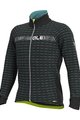 ALÉ Jachetă termoizolantă de ciclism - GREEN ROAD - alb/negru