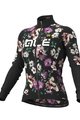 ALÉ Tricou de cilism pentru iarnă cu mânecă lungă - FIORI LADY WINTER - negru