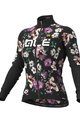 ALÉ Tricou de cilism pentru iarnă cu mânecă lungă - FIORI LADY WINTER - negru