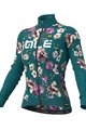 ALÉ Tricou și pantaloni de iarnă de ciclism - FIORI LADY WINTER - negru/verde