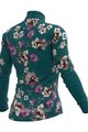 ALÉ Tricou și pantaloni de iarnă de ciclism - FIORI LADY WINTER - negru/verde