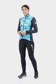 ALÉ Jachetă termoizolantă de ciclism - SOLID SHARP LADY WNT - albastru deschis/negru