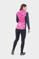 ALÉ Jachetă termoizolantă de ciclism - SOLID SHARP LADY WNT - roz/negru