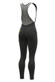 ALÉ Pantaloni de ciclism lungi cu bretele - ESSENTIAL LADY WNT - negru