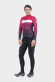 ALÉ Tricou și pantaloni de iarnă de ciclism - PR-R STARS LADY WNT - roz/negru