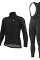 ALÉ Jachetă și pantaloni de iarnă de ciclism - FONDO WINTER - negru