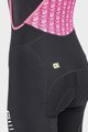 ALÉ Pantaloni de ciclism 3/4 cu bretele - ESSENTIAL LADY WNT - negru