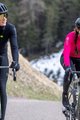 ALÉ Tricou de cilism pentru iarnă cu mânecă lungă - R-EV1 WARM RACE - negru