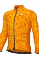 ALÉ Tricou de cilism pentru iarnă cu mânecă lungă - SOLID RIDE - galben/portocaliu
