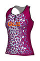 ALÉ Tricoul de ciclism fără mâneci - ALÉ AGGUATO LADY - alb/roz
