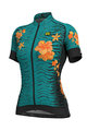 ALÉ Tricou de ciclism cu mânecă scurtă - SAVANA LADY - portocaliu/verde