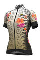 ALÉ Tricou de ciclism cu mânecă scurtă - SAVANA LADY - auriu/alb