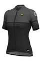 ALÉ Tricou de ciclism cu mânecă scurtă - SLIDE LADY  - gri/negru