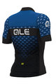 ALÉ Tricou de ciclism cu mânecă scurtă - HEXA - negru/albastru