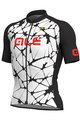 ALÉ Tricou de ciclism cu mânecă scurtă - CRACLE - negru/alb