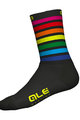 ALÉ Șosete clasice de ciclism - RAINBOW  - multicolor/negru