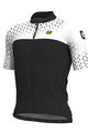 ALÉ Tricou de ciclism cu mânecă scurtă - CLIMB - negru/alb