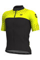 ALÉ Tricou de ciclism cu mânecă scurtă - CLIMB - negru/galben