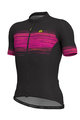 ALÉ Tricou de ciclism cu mânecă scurtă - START - negru/roz