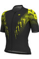 ALÉ Tricou de ciclism cu mânecă scurtă - PRO RACE - negru/galben