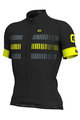 ALÉ Tricou de ciclism cu mânecă scurtă - STRADA - negru/galben