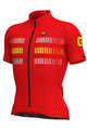 ALÉ Tricou de ciclism cu mânecă scurtă - STRADA - galben/roșu