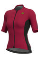 ALÉ Tricou de ciclism cu mânecă scurtă - RACE LADY - bordo