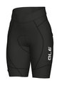 ALÉ Pantaloni scurți de ciclism fără bretele - AGONISTA 2 LADY - negru/alb