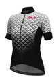 ALÉ Tricou de ciclism cu mânecă scurtă - HEXA LADY  - alb/negru