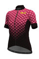 ALÉ Tricou de ciclism cu mânecă scurtă - HEXA LADY  - roz/negru