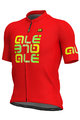 ALÉ Tricou de ciclism cu mânecă scurtă - MIRROR - roșu