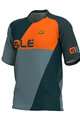 ALÉ Tricou de ciclism cu mânecă scurtă - RAMPAGE MTB - gri/portocaliu