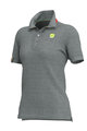 ALÉ Tricou de ciclism cu mânecă scurtă - POLO LADY - gri