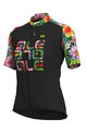 ALÉ Tricou de ciclism cu mânecă scurtă - LAB FLOWER LADY - negru