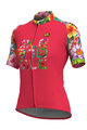 ALÉ Tricou de ciclism cu mânecă scurtă - LAB FLOWER LADY - roz