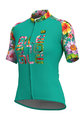 ALÉ Tricou de ciclism cu mânecă scurtă - LAB FLOWER LADY - albastru