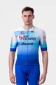 ALÉ Tricou de ciclism cu mânecă scurtă - BIKE EXCHANGE 2022 - alb/albastru
