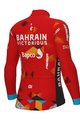 ALÉ Tricou de cilism pentru iarnă cu mânecă lungă - BAHRAI VICTORIOUS 22 - galben/albastru/roșu/negru