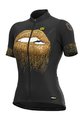 ALÉ Tricou de ciclism cu mânecă scurtă - LIPS LADY - auriu/negru