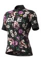 ALÉ Tricou de ciclism cu mânecă scurtă - FIORI LADY - negru