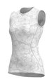ALÉ Tricou de ciclism fără mâneci - PETUNIA LADY - alb