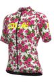 ALÉ Tricou de ciclism cu mânecă scurtă - ROSES LADY - roz/alb
