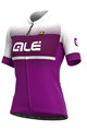 ALÉ Tricou de ciclism cu mânecă scurtă - BLEND LADY - alb/mov