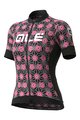 ALÉ Tricou de ciclism cu mânecă scurtă - GARDA LADY - negru/roz