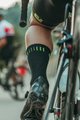 Alé Șosete clasice de ciclism - STRADA Q-SKIN  - negru/galben